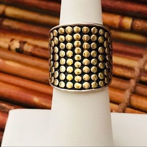 Premier Designs Brass Tone Wide Ring 
Size 5.5